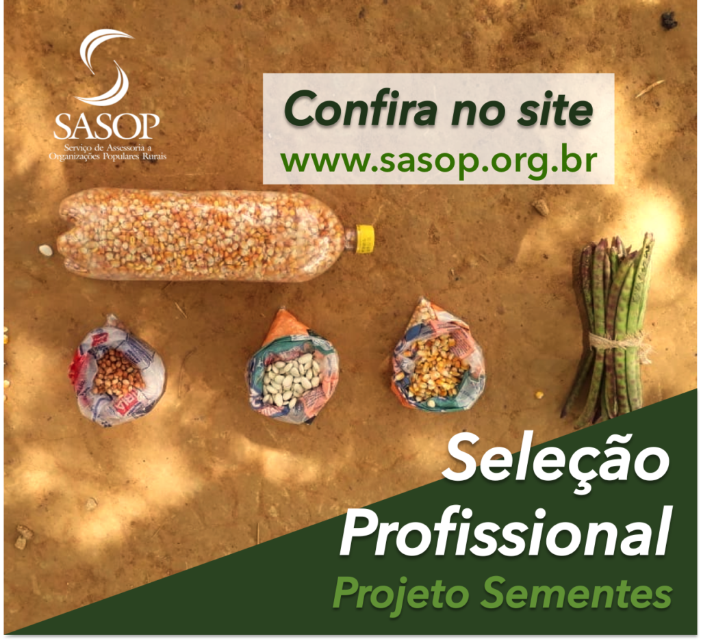 SASOP seleciona profissionais para atuarem no Projeto Sementes
