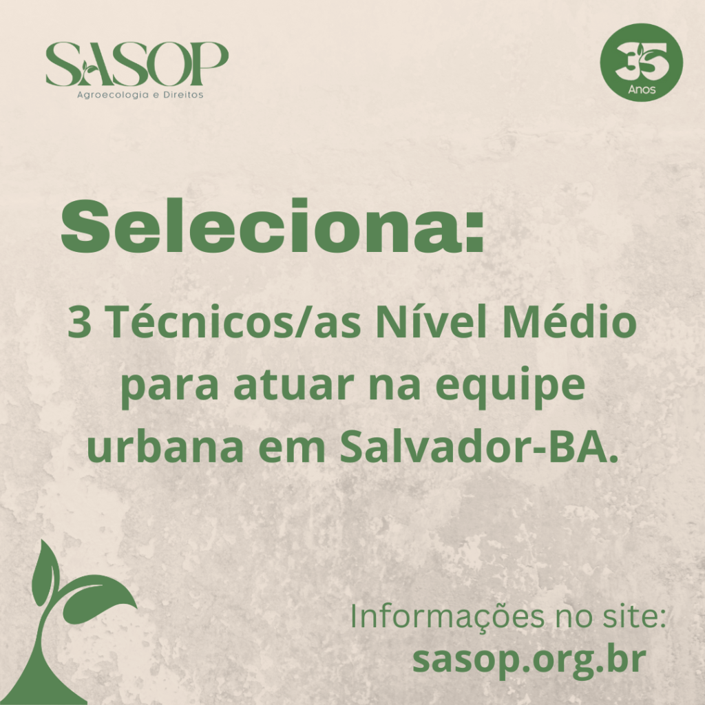 Edital de Seleção para Profissional Técnico no SASOP – Salvador – BA